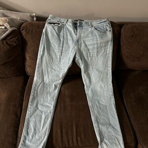 Hollister Light Blue Skinny Jeans for Men